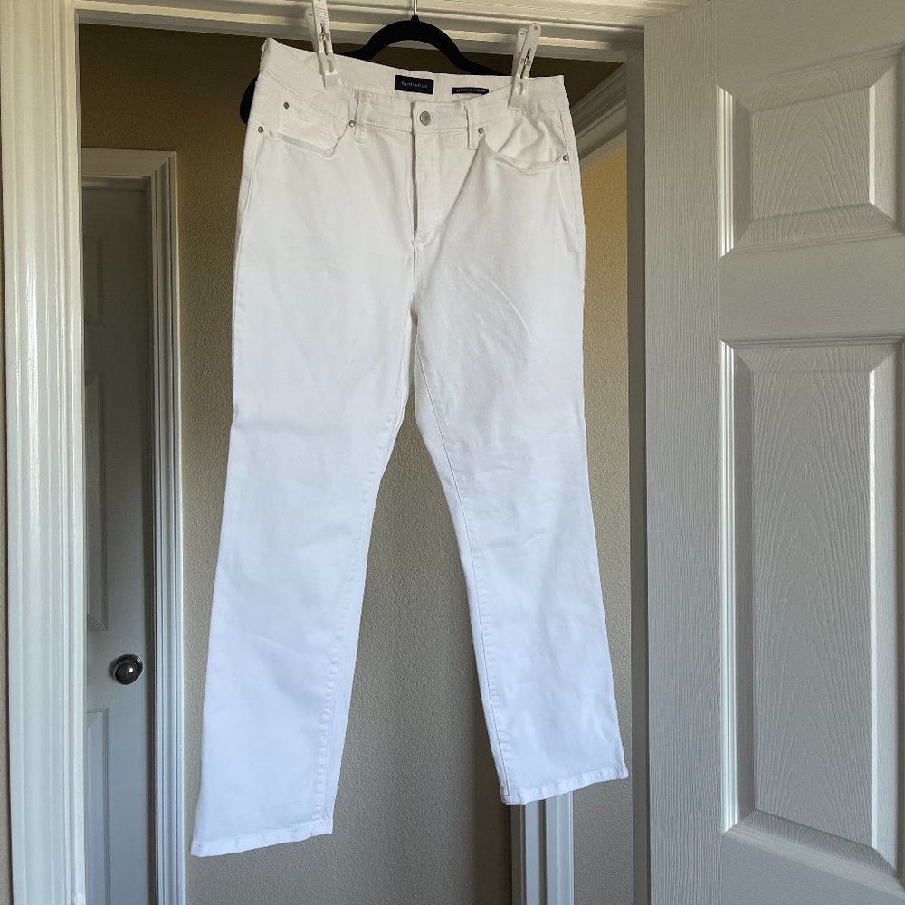 Charter Club Lexington White Jeans 14s